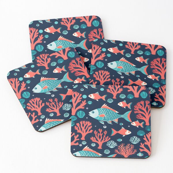 Item preview, Deep Sea Coral Reef designed and sold by inkioboutique.