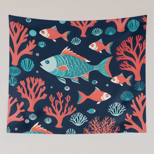 Item preview, Deep Sea Coral Reef designed and sold by inkioboutique.