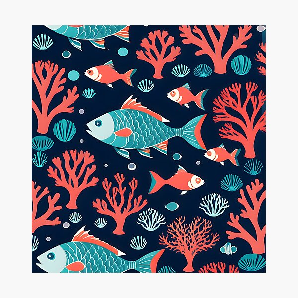 Item preview, Deep Sea Coral Reef designed and sold by inkioboutique.
