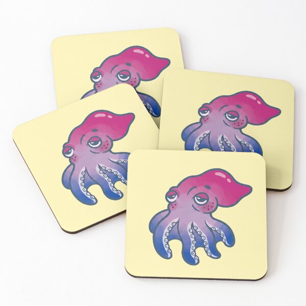 Item preview, Not Confused. Just Bi - Cute Bisexual pride Octopus designed and sold by Cannaxes Studio.