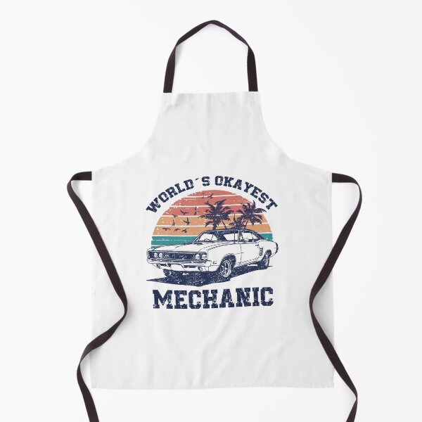Item preview, World’s Okayest Mechanic Funny Muscle Car Retro Sunset Design Car Guy Gift designed and sold by Dmetalx Art Apparel.