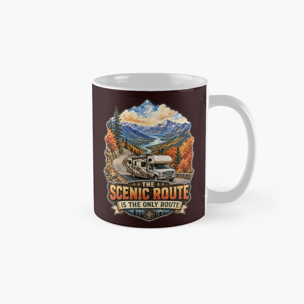 Item preview, Happy RVing Camper Design Scenic Route Is The Only Route  designed and sold by fantasticdesign.