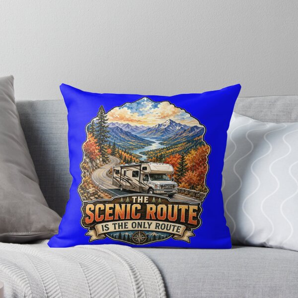 Item preview, Happy RVing Camper Design Scenic Route Is The Only Route  designed and sold by fantasticdesign.