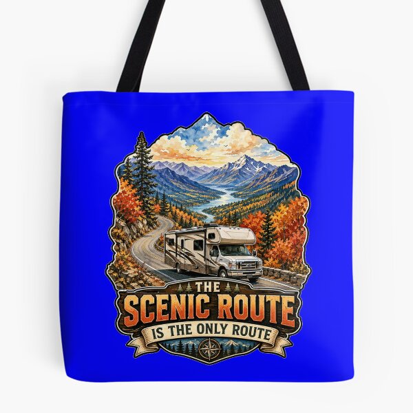 Item preview, Happy RVing Camper Design Scenic Route Is The Only Route  designed and sold by fantasticdesign.