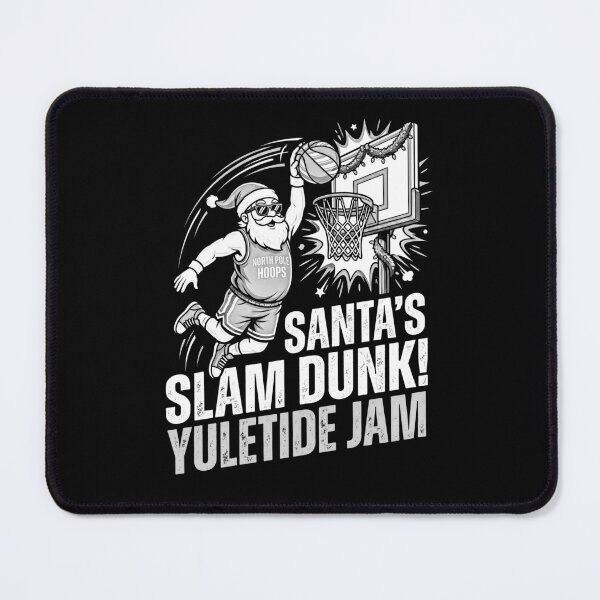 Item preview, Santa Slam Dunk Yuletide Jam Funny Christmas Basketball Player designed and sold by graphixpolash.