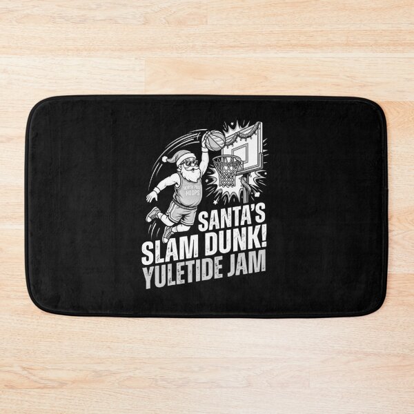 Item preview, Santa Slam Dunk Yuletide Jam Funny Christmas Basketball Player designed and sold by graphixpolash.