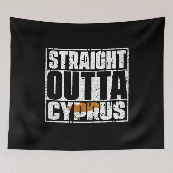 Item preview, Straight Outta Cyprus Flag designed and sold by CosmoKitsch.