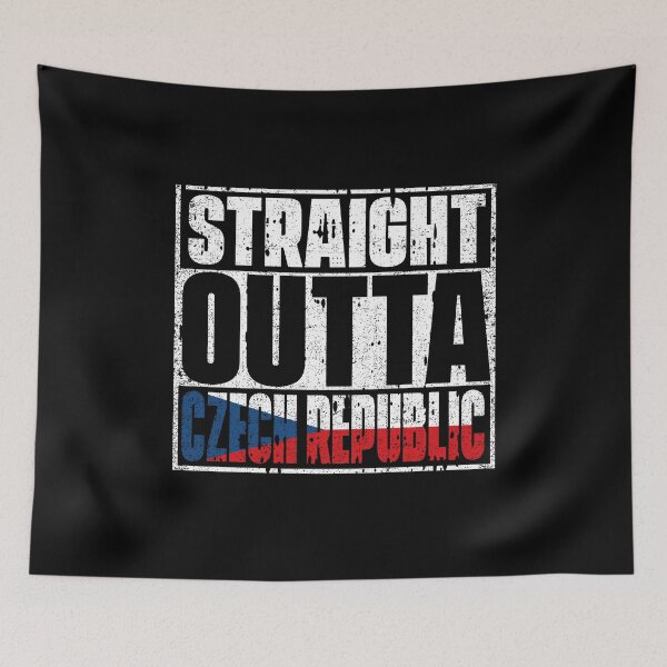 Item preview, Straight Outta Czech Republic Flag designed and sold by CosmoKitsch.