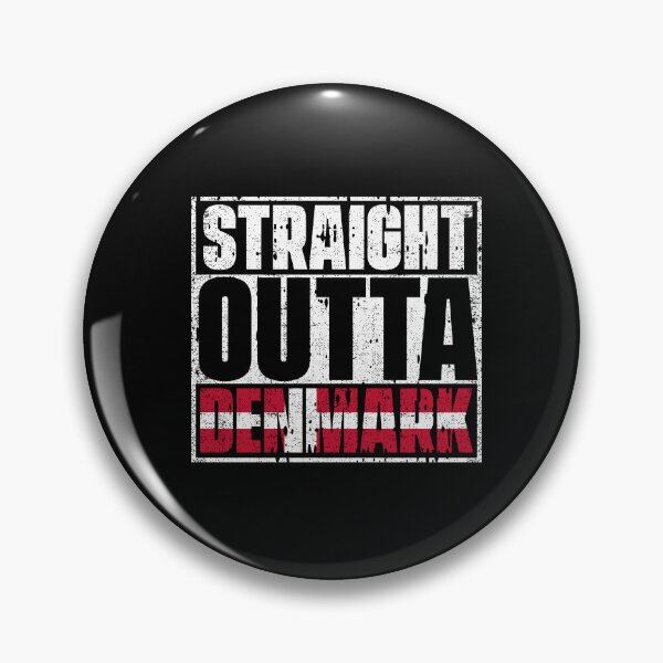 Item preview, Straight Outta Denmark Flag designed and sold by CosmoKitsch.