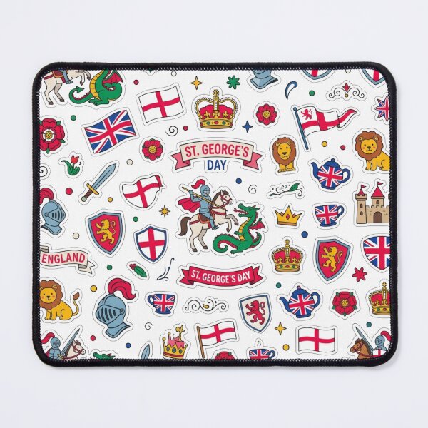 Item preview, Cute St. George's Day English Pride Scattered Sticker Sheet Art designed and sold by LABUTI-SHOP.