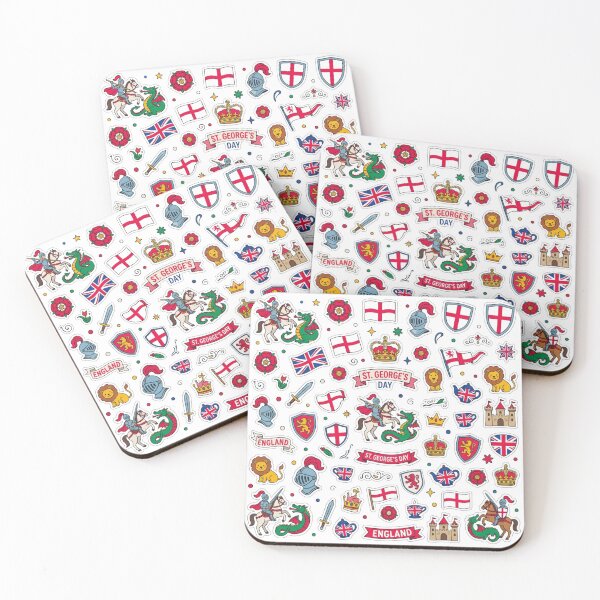 Item preview, Cute St. George's Day English Pride Scattered Sticker Sheet Art designed and sold by LABUTI-SHOP.