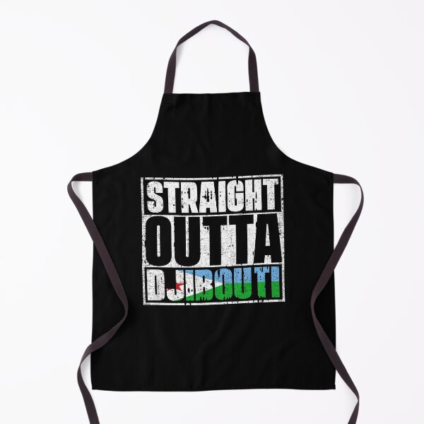 Item preview, Straight Outta Djibouti Flag designed and sold by CosmoKitsch.