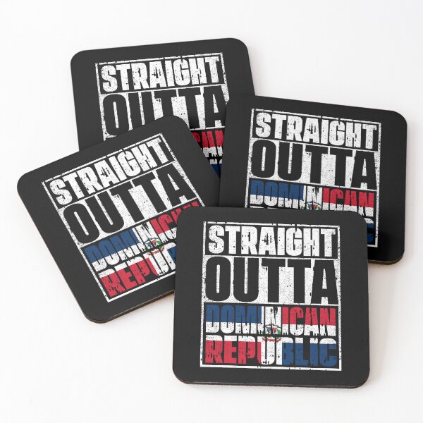 Item preview, Straight Outta Dominican Republic Flag designed and sold by CosmoKitsch.