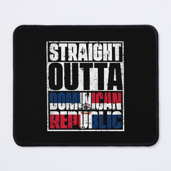 Item preview, Straight Outta Dominican Republic Flag designed and sold by CosmoKitsch.