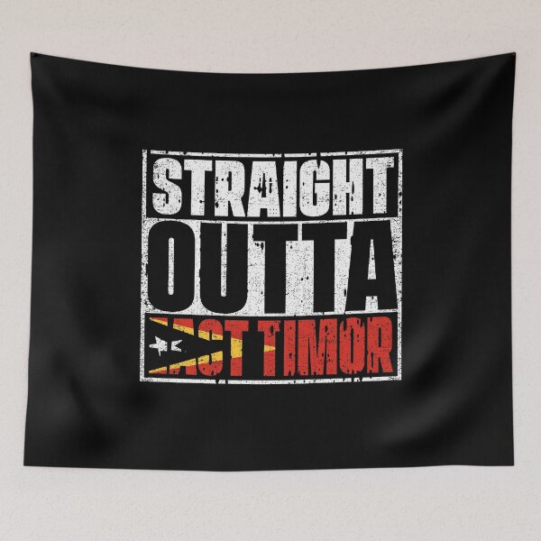 Item preview, Straight Outta East Timor Flag designed and sold by CosmoKitsch.