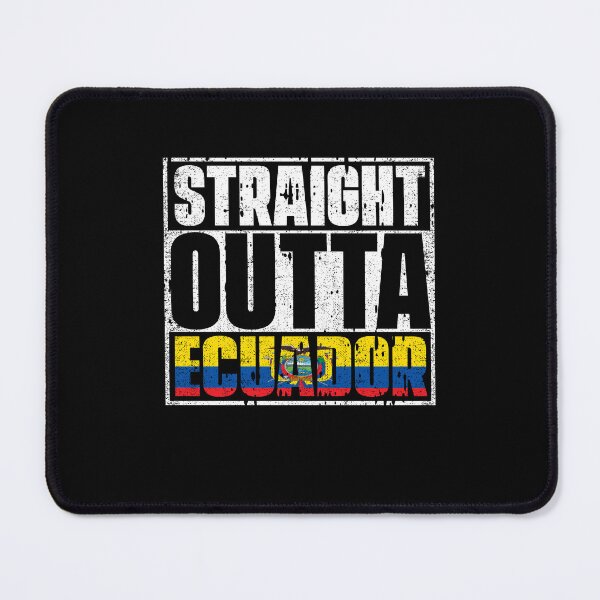 Item preview, Straight Outta Ecuador Flag designed and sold by CosmoKitsch.