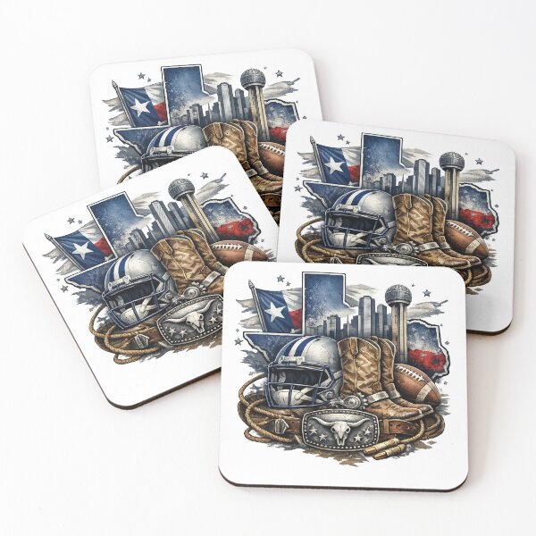 Item preview, Texas Football Cowboy Boots Western Dallas Skyline Design American Football Fan Graphic Tee designed and sold by GarnerSupplyCo.