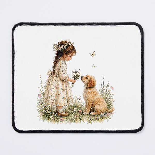 Item preview, Girl with Puppy designed and sold by Liededrom..