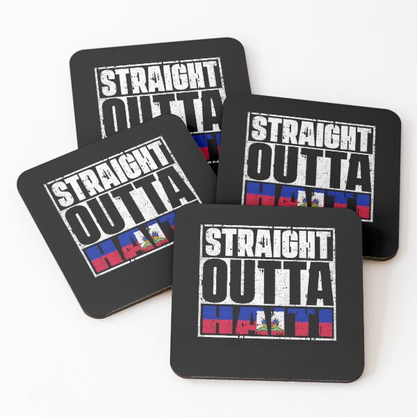 Item preview, Straight Outta Haiti Flag designed and sold by CosmoKitsch.