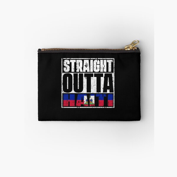 Item preview, Straight Outta Haiti Flag designed and sold by CosmoKitsch.