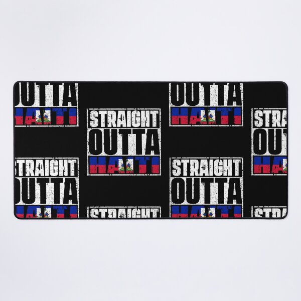 Item preview, Straight Outta Haiti Flag designed and sold by CosmoKitsch.