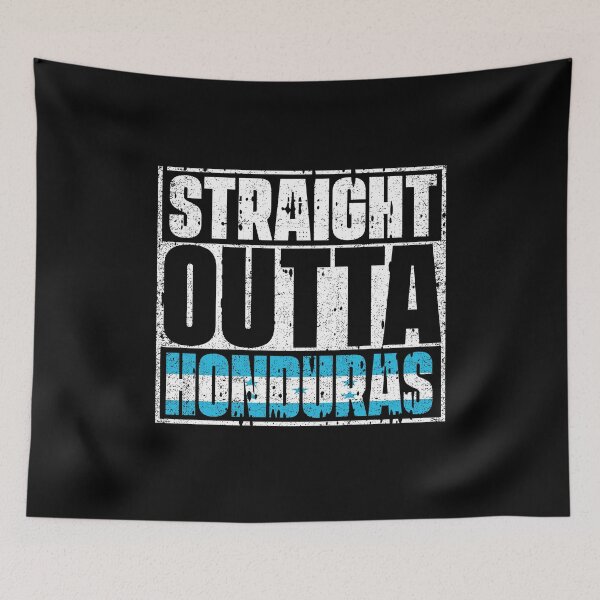 Item preview, Straight Outta Honduras Flag designed and sold by CosmoKitsch.