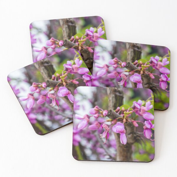 Item preview, Pink Redbud Blossoms On Tree Branch Close-Up Spring Flowers And Delicate Garden Blooms designed and sold by Nmallia.
