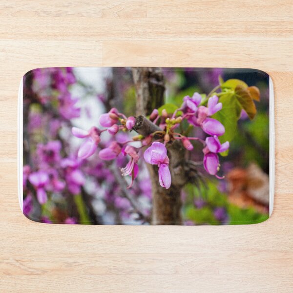 Item preview, Pink Redbud Blossoms On Tree Branch Close-Up Spring Flowers And Delicate Garden Blooms designed and sold by Nmallia.