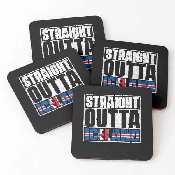 Item preview, Straight Outta Iceland Flag designed and sold by CosmoKitsch.