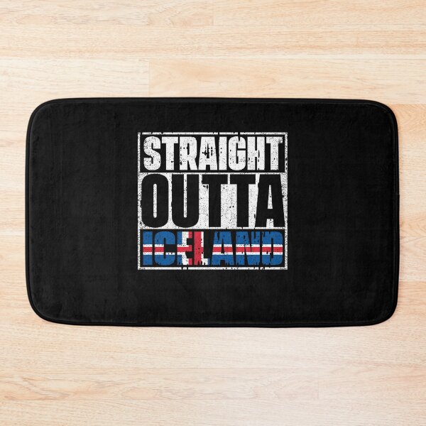 Item preview, Straight Outta Iceland Flag designed and sold by CosmoKitsch.
