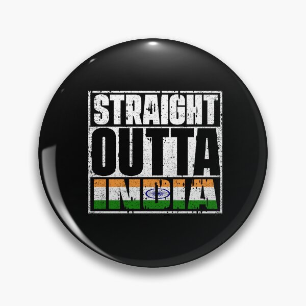 Item preview, Straight Outta India Flag designed and sold by CosmoKitsch.