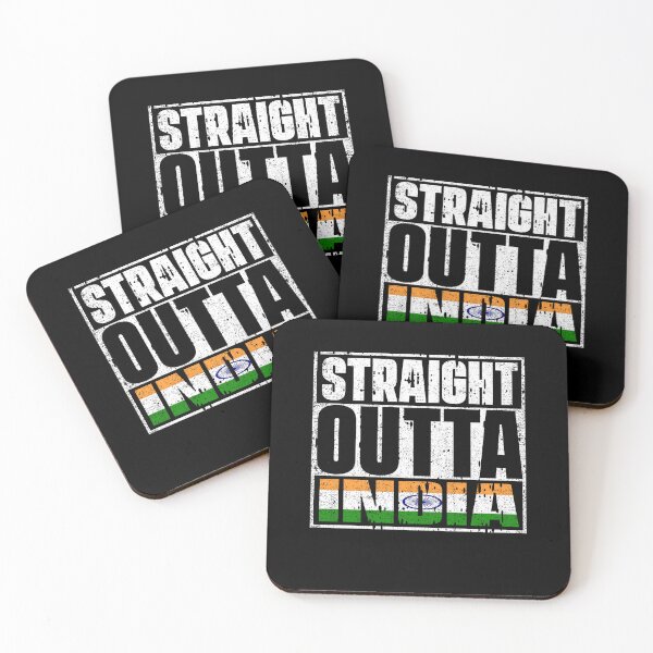 Item preview, Straight Outta India Flag designed and sold by CosmoKitsch.