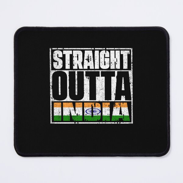 Item preview, Straight Outta India Flag designed and sold by CosmoKitsch.