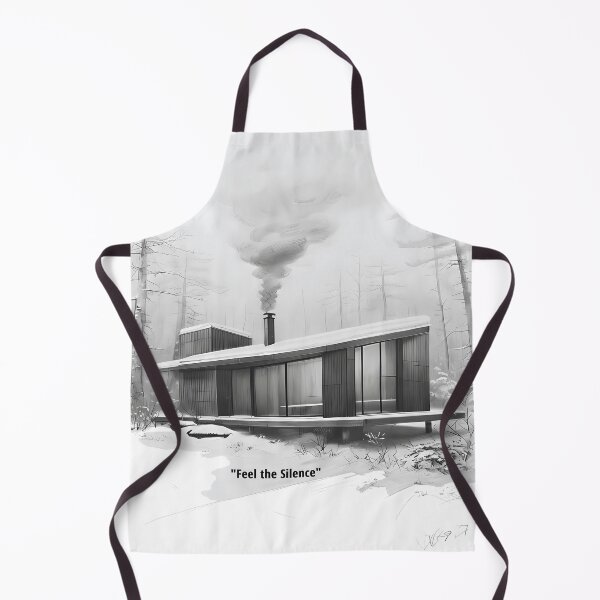 Item preview, Feel the Silence - Modern Winter Cabin Architecture designed and sold by Modern Nest Art.