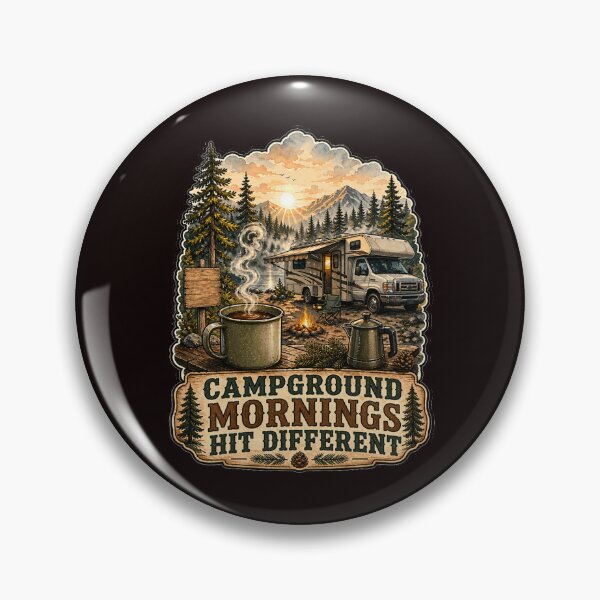 Item preview, Happy RVing Camper Design Campground Mornings Hit Different  designed and sold by fantasticdesign.