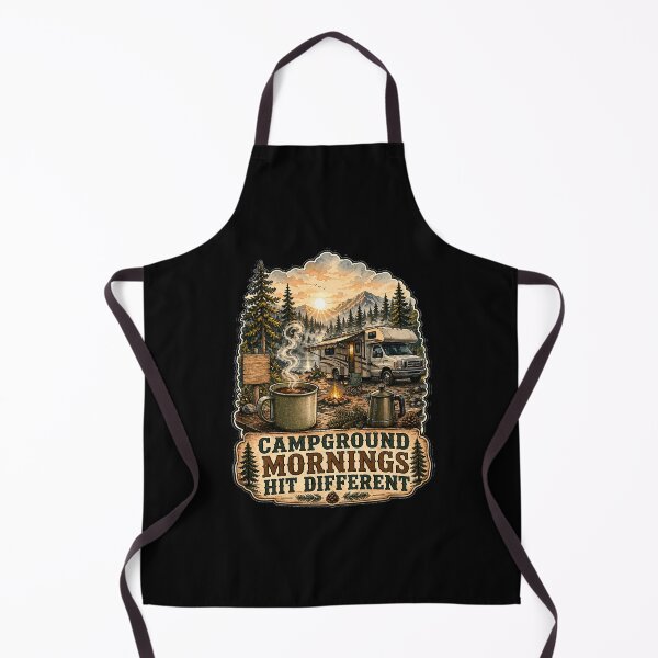 Item preview, Happy RVing Camper Design Campground Mornings Hit Different  designed and sold by fantasticdesign.