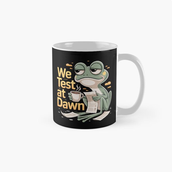 Item preview, We Test At Dawn Funny Frog Test Day designed and sold by Millsoft.