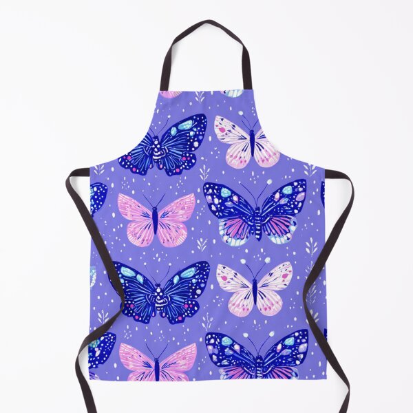 Item preview, Whimsical Blue Pink Butterfly Pattern Aesthetic designed and sold by NicolasGlowArt.