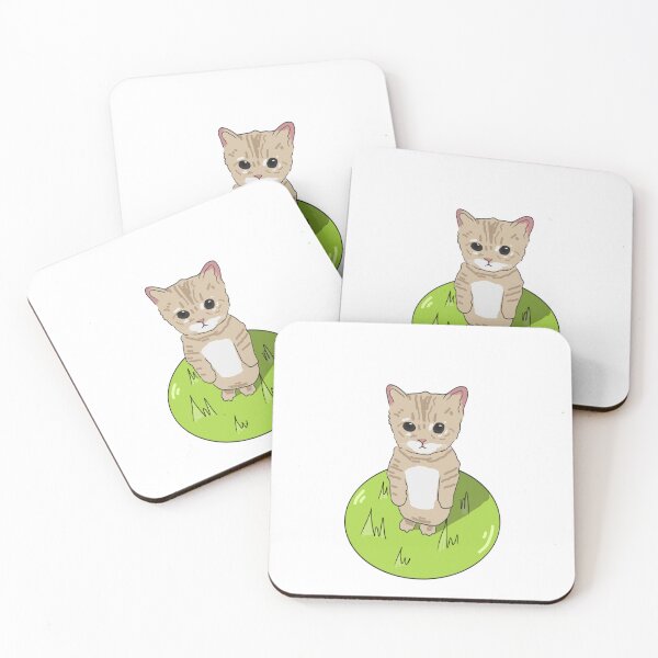 Item preview, Cute Cat and Grass designed and sold by ZwoToopia.
