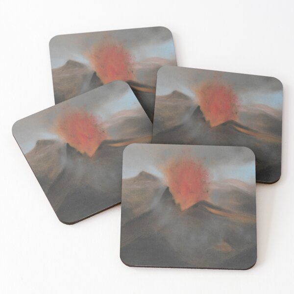 Item preview, volcano mountain nature explosion designed and sold by ShePaintsMusic.