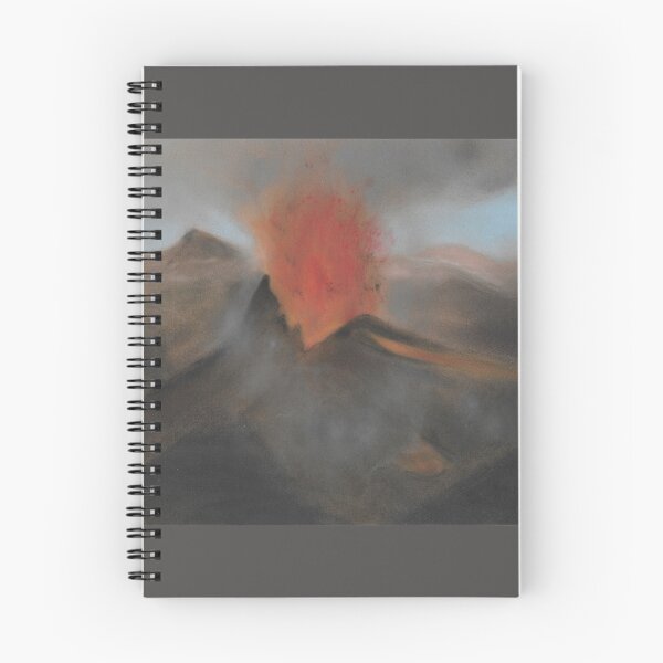 Item preview, volcano mountain nature explosion designed and sold by ShePaintsMusic.