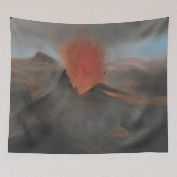 Item preview, volcano mountain nature explosion designed and sold by ShePaintsMusic.