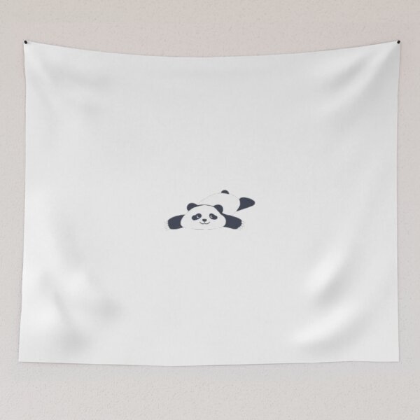 Item preview, Flat Panda Lying Down Minimalist Funny | Lazy Introvert Panda Gift for Her | Nap Lover Panda Tee designed and sold by SOLIORA  ATELIER.