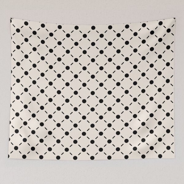 Item preview, Black & linen lattice designed and sold by Mint + Midnight.