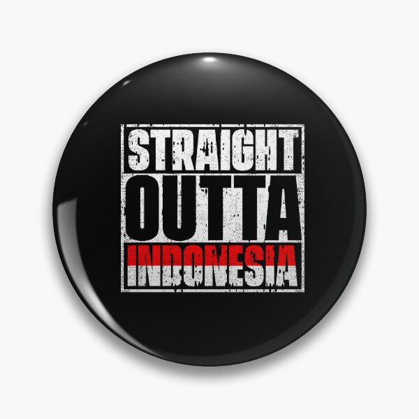 Item preview, Straight Outta Indonesia Flag designed and sold by CosmoKitsch.