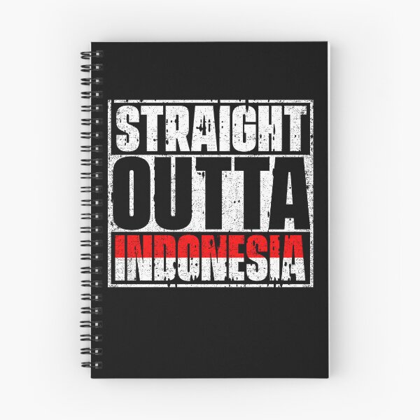 Item preview, Straight Outta Indonesia Flag designed and sold by CosmoKitsch.