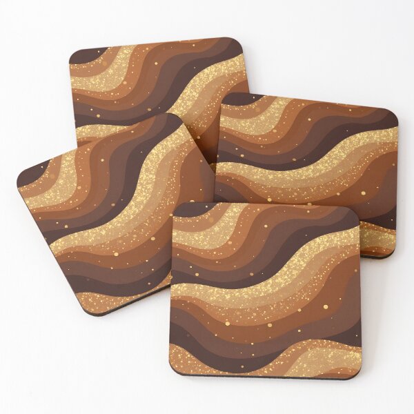 Item preview, Gold Modern Luxury Coffee Brown Collection designed and sold by TrendyDesigne412.