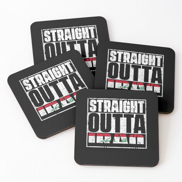 Item preview, Straight Outta Iraq Flag designed and sold by CosmoKitsch.