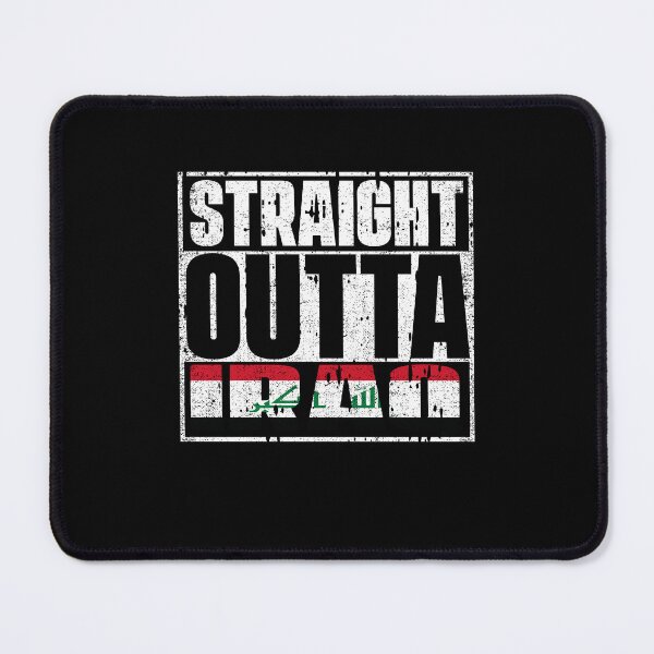 Item preview, Straight Outta Iraq Flag designed and sold by CosmoKitsch.