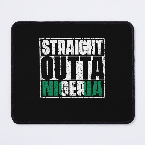 Item preview, Straight Outta Nigeria Flag designed and sold by CosmoKitsch.
